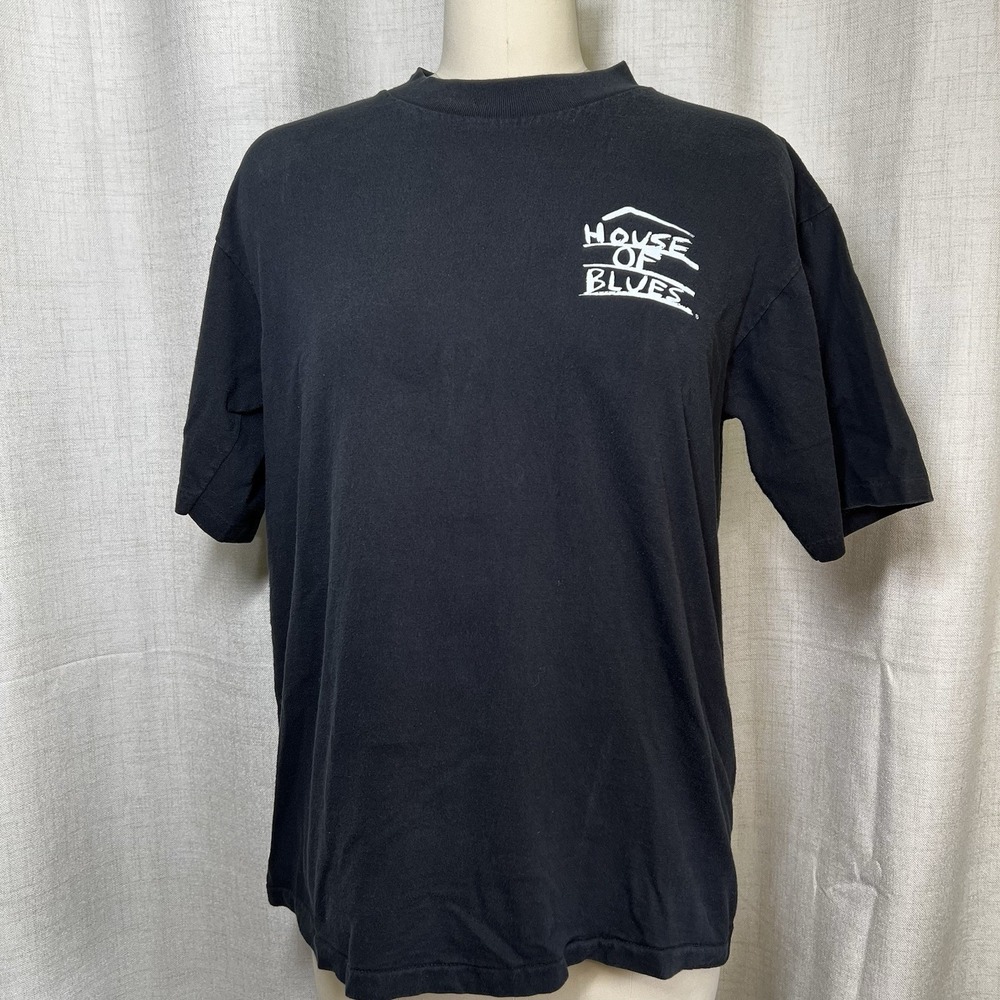 Vintage  House of Blues New Orleans T Shirt Single Stitch Double Sided Size Larg